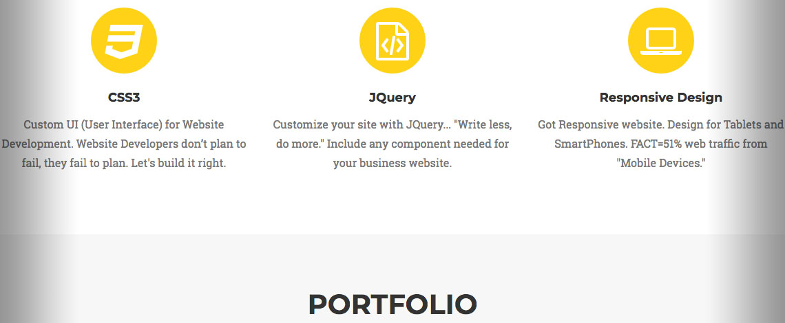 Bootstrap - Responsive Template, 1-Page-Portfolio