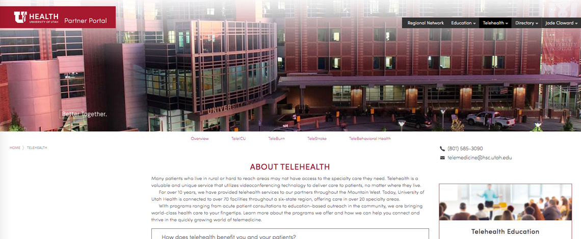 University of Utah Health and Telehealth